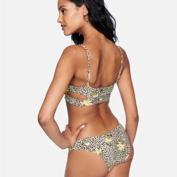 Hurley Jungle Cat Animal‎ Print Bikini Set Size Large Women